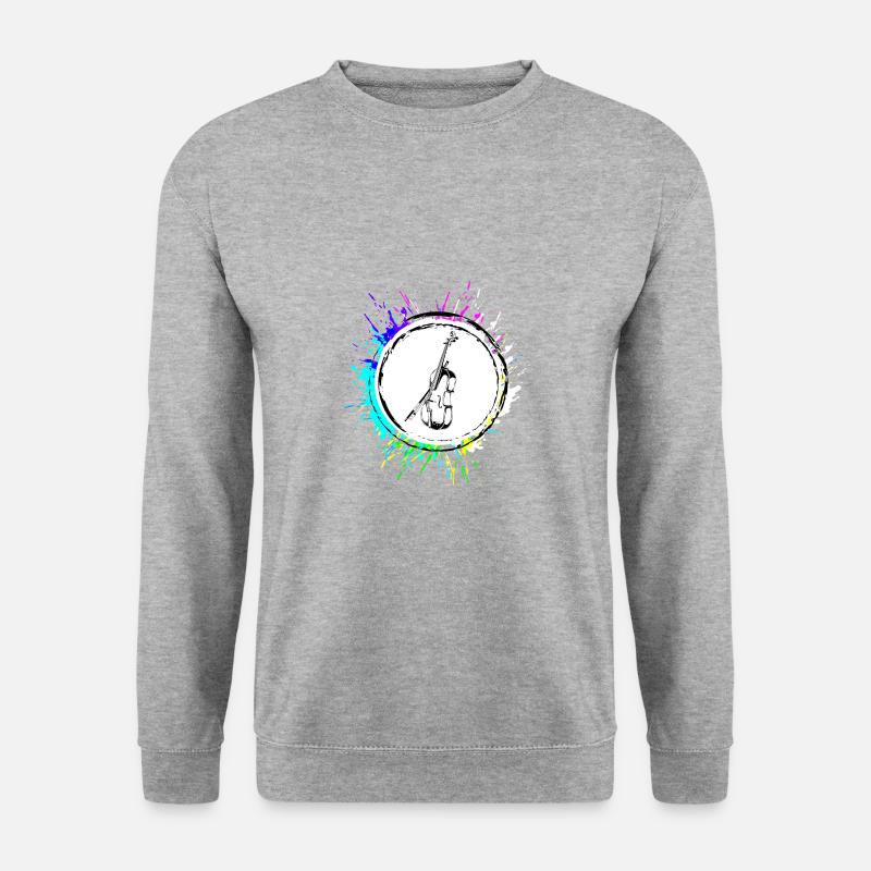 Violin icon symbol - Unisex Sweatshirt - salt & pepper