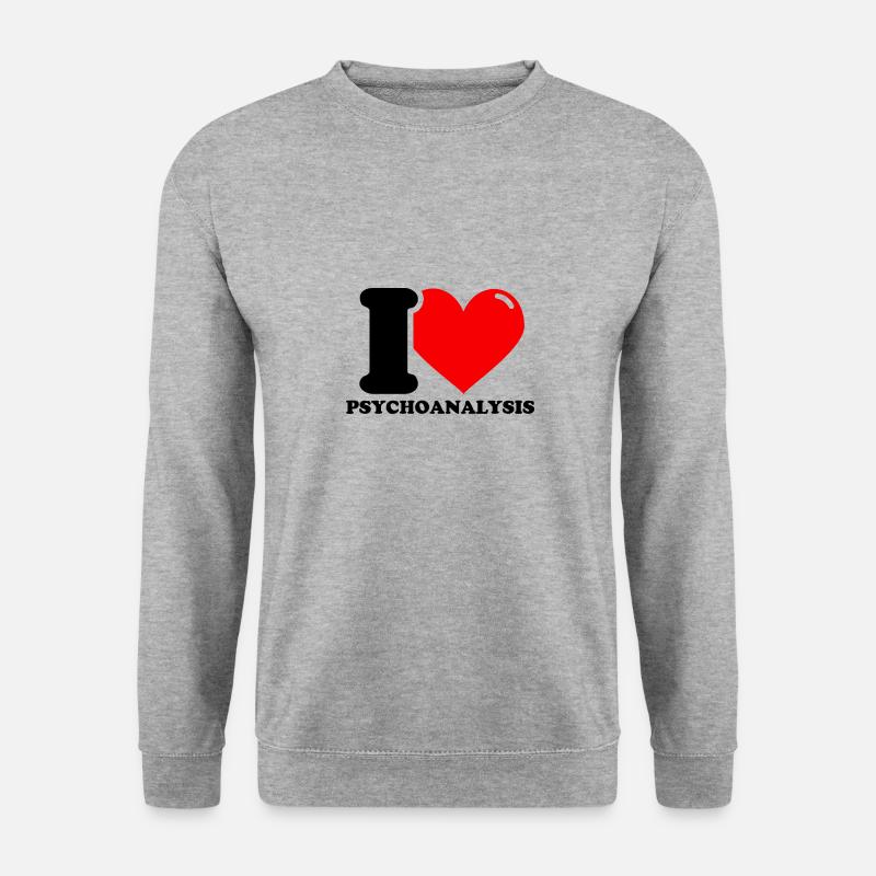 I love psychoanalysis - Unisex Sweatshirt - salt & pepper