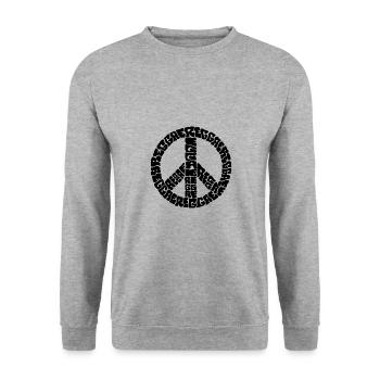 reggae - Unisex Sweatshirt - salt & pepper - Front - Alina (178cm) & Michal (187cm)