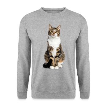 Mixed Tiger Cat - Good Pet Edition - Unisex Sweatshirt - salt & pepper - Front - Alina (178cm) & Michal (187cm)