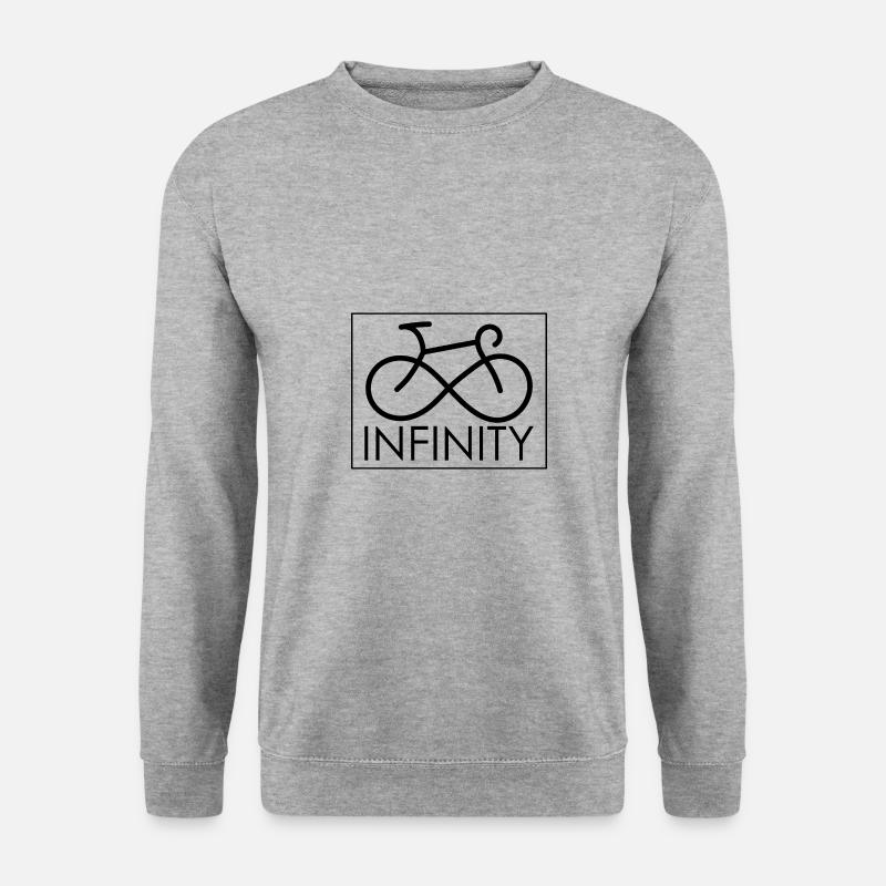 Fahrrad INFINITY - Unisex Pullover - Weißgrau meliert