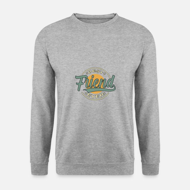 Best friend ever - Unisex Pullover - Weißgrau meliert