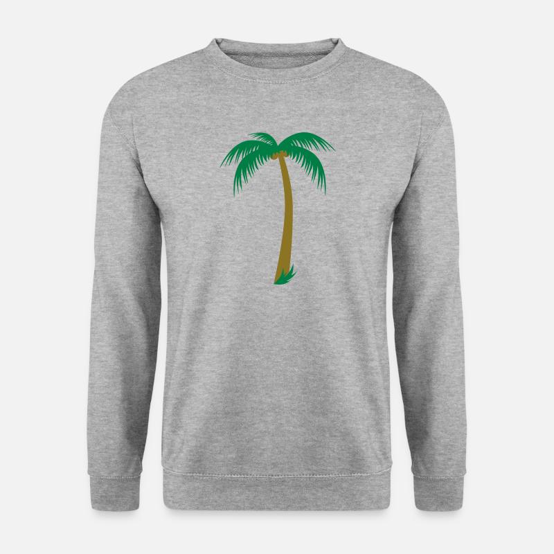 Palmier à la noix de coco - Sweat-shirt Unisexe - gris chiné
