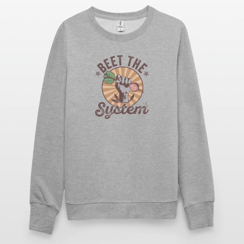 Betterave le système drôle de conception végétale Sweat-shirt Unisexe