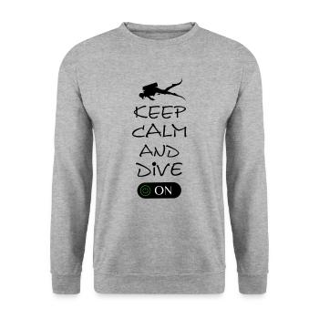 Tauchen Tauchlehrer Spruch für Taucher Diving - Unisex Pullover - Weißgrau meliert - Vorne - Alina (178cm) & Michal (187cm)