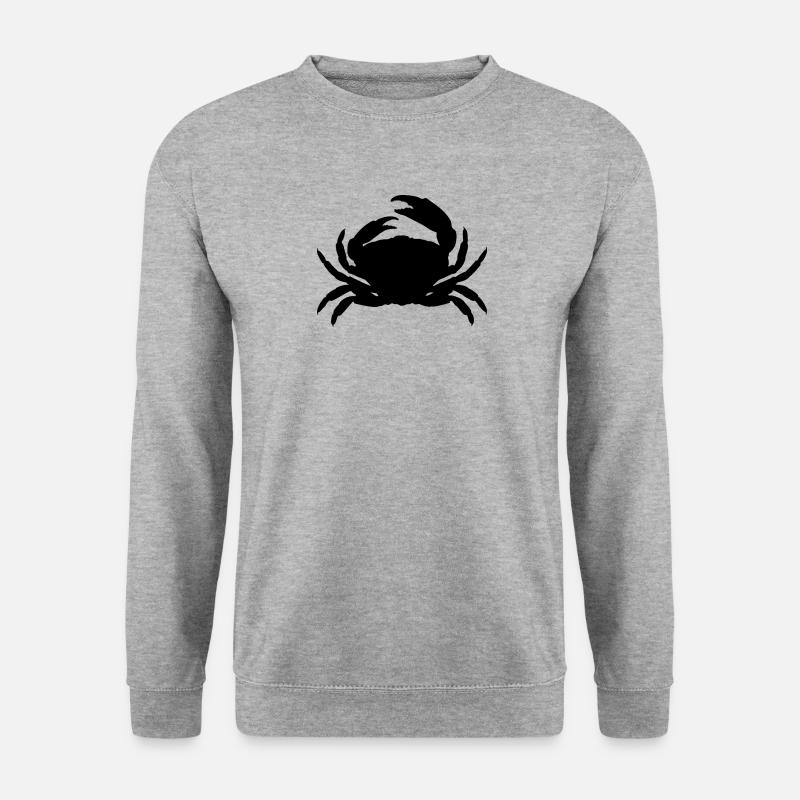 Krabbe - Unisex Pullover - Weißgrau meliert