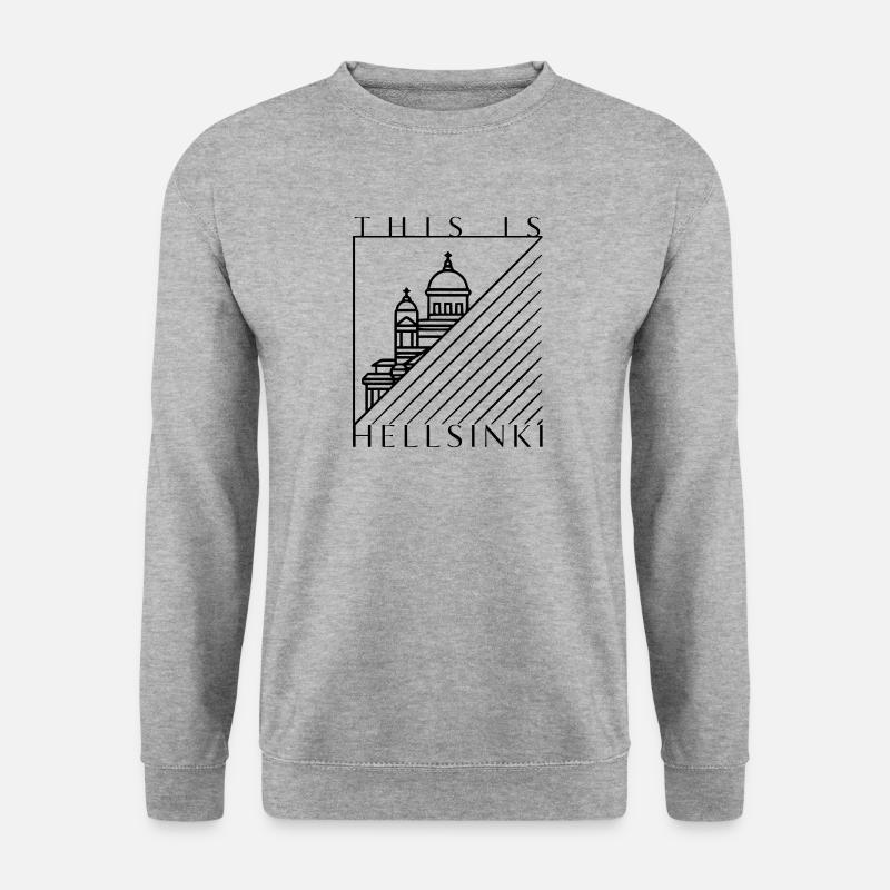 THIS IS HELLSINKI black - Unisex Sweatshirt - salt & pepper