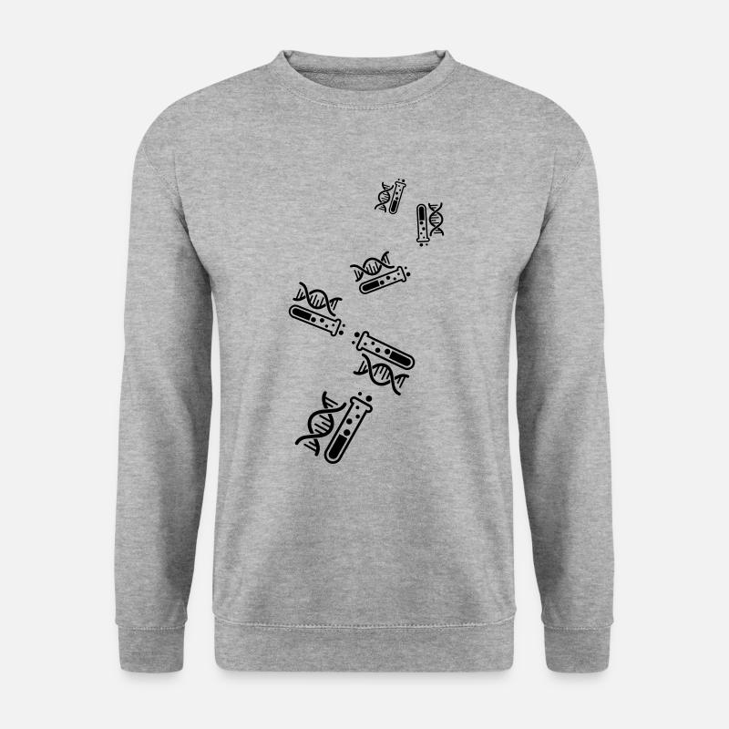 Reagenzglas chemie - Unisex Pullover - Weißgrau meliert