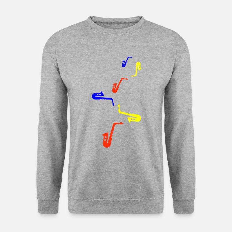 Trompete instrument - Unisex Pullover - Weißgrau meliert