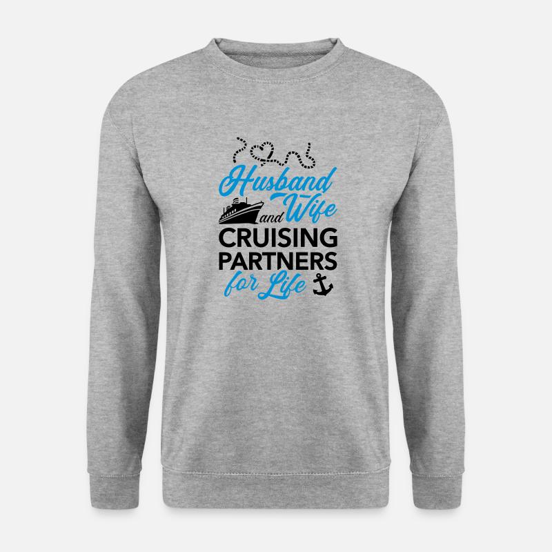 Kreuzfahrt - Unisex Pullover - Weißgrau meliert