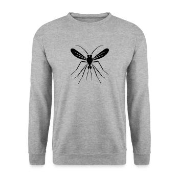 Mosquito - Unisex Sweatshirt - salt & pepper - Front - Alina (178cm) & Michal (187cm)