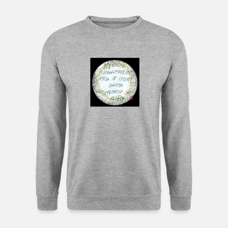 Christmas - Unisex Pullover - Weißgrau meliert