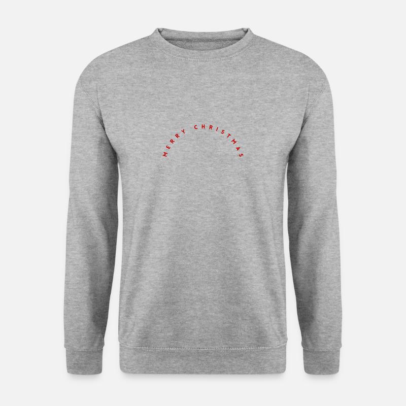 Frohe Weihnachten - Unisex Pullover - Weißgrau meliert