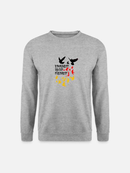 unity, right, freedom, germany, deaf - Unisex Sweatshirt - salt & pepper