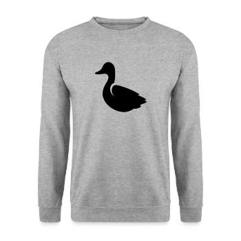 Canard - Sweat-shirt Unisexe - gris chiné - Devant - Alina (178cm) & Michal (187cm)