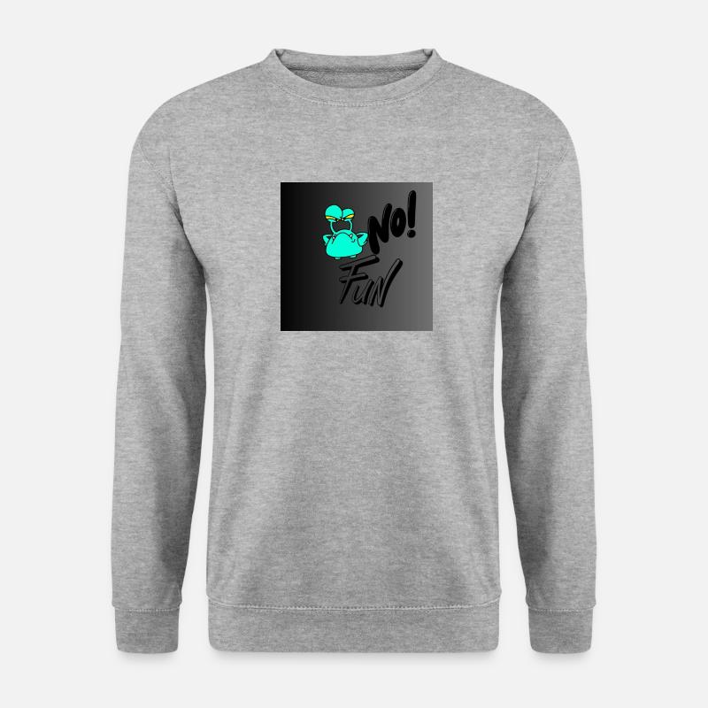 FUNNY1 - Unisex Pullover - Weißgrau meliert