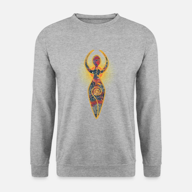 spiralgöttin e 227 - Unisex Pullover - Weißgrau meliert