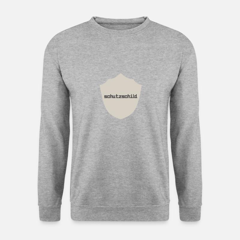 Schutzschild - Unisex Pullover - Weißgrau meliert