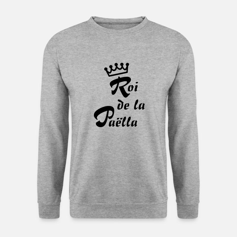 Roi paëlla - Unisex Pullover - Weißgrau meliert