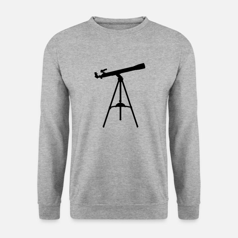 Teleskop - Unisex Pullover - Weißgrau meliert