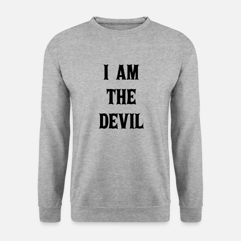 I am the 😈 devil - Unisex Sweatshirt - salt & pepper