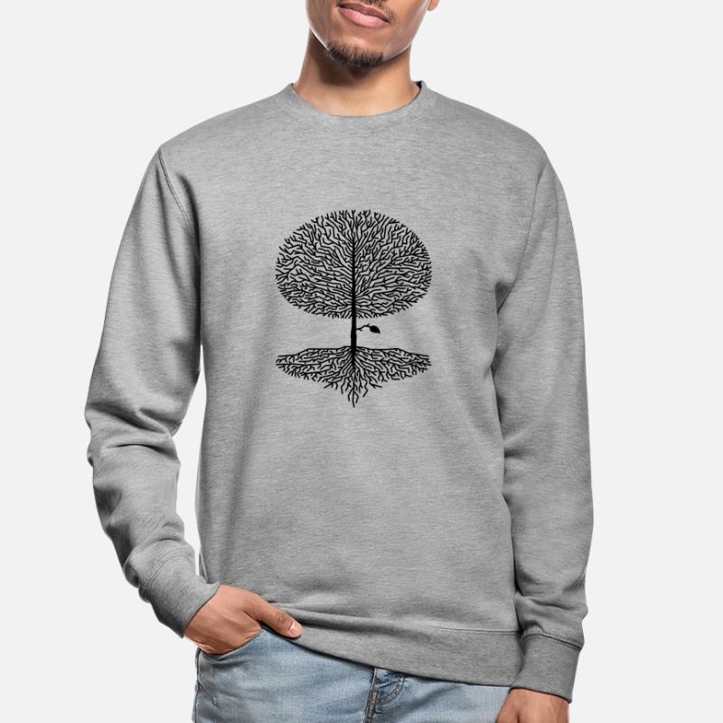 Deciduous Tree Crown Branches Forest Oaks Beech Nature Climate Unisex Sweatshirt