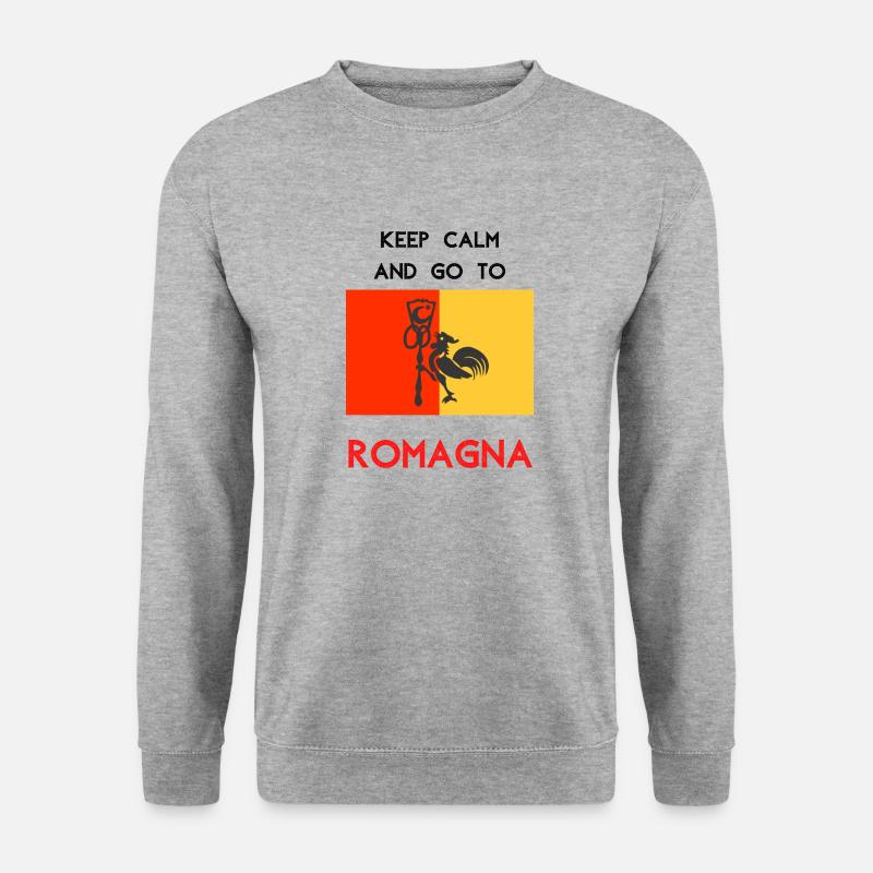 Keep Calm and go to Romagna - Felpa unisex - grigio chiaro melange