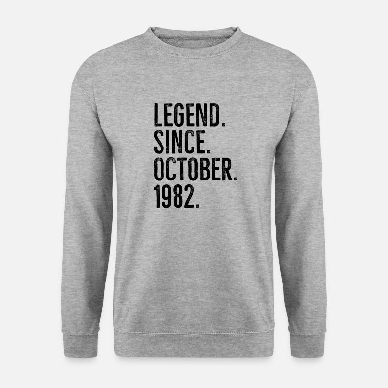 Legend Since October 1982 - Unisex Sweatshirt - salt & pepper