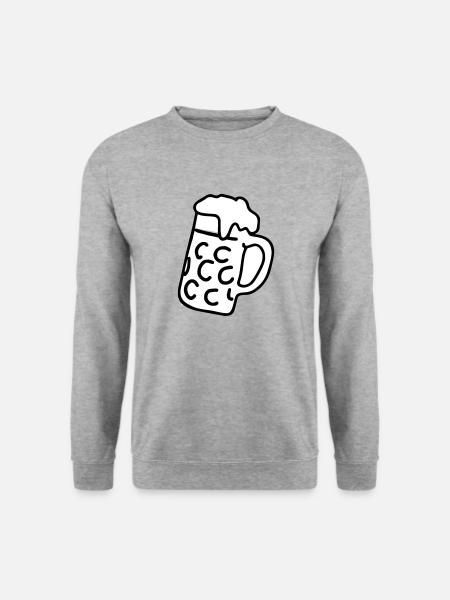 Beer mug - Unisex Sweatshirt - salt & pepper
