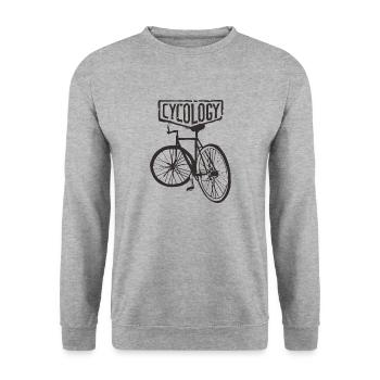 i love british bike - Unisex Sweatshirt - salt & pepper - Front - Alina (178cm) & Michal (187cm)