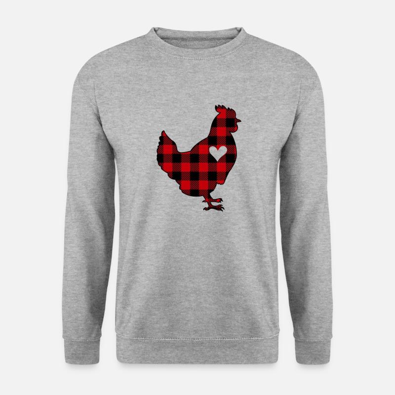 Buffalo Plaid Chicken - Unisex Sweatshirt - salt & pepper