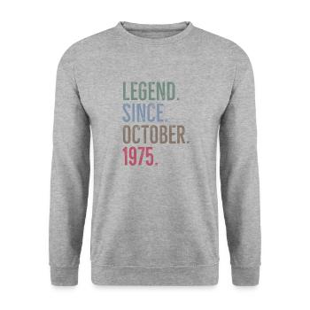 Légende depuis octobre 1975 - Sweat-shirt Unisexe - gris chiné - Devant - Alina (178cm) & Michal (187cm)