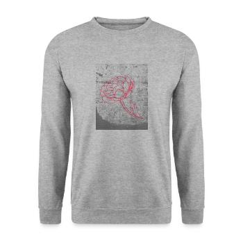 RoseDesign - Unisex Sweatshirt - salt & pepper - Front - Alina (178cm) & Michal (187cm)