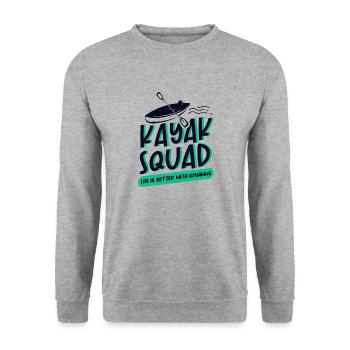 Kayak Squad Canoë Canoë-kayak en eau vive - Sweat-shirt Unisexe - gris chiné - Devant - Alina (178cm) & Michal (187cm)