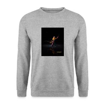 Drop - Unisex Sweatshirt - salt & pepper - Front - Alina (178cm) & Michal (187cm)