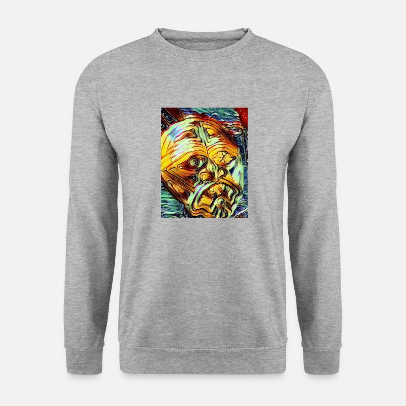 Wotan - Unisex Pullover - Weißgrau meliert