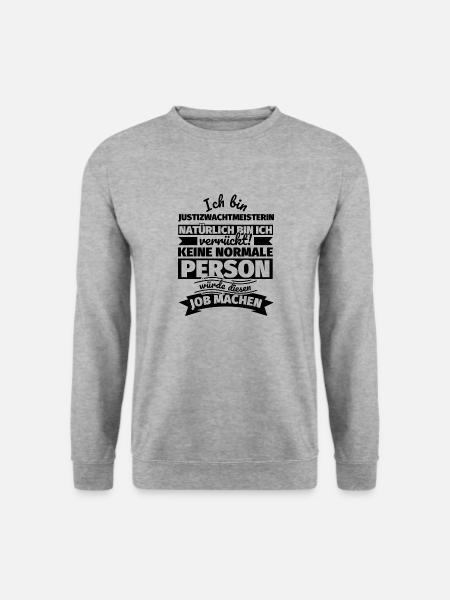 Justizwachtmeisterin Geschenke - Unisex Pullover - Weißgrau meliert