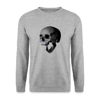 Crâne - Sweat-shirt Unisexe - gris chiné - Devant - Alina (178cm) & Michal (187cm)