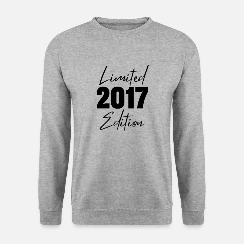 2017 Limitierte Edition - Unisex Pullover - Weißgrau meliert