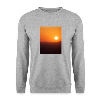 Vintage Sun - Unisex Pullover - Weißgrau meliert - Vorne - Alina (178cm) & Michal (187cm)