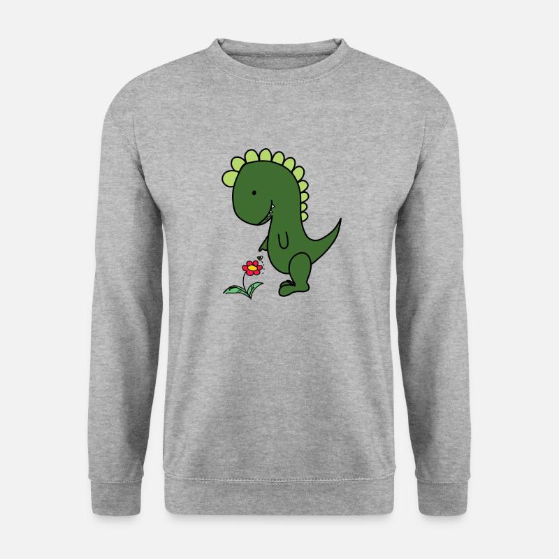 Eine Blume - Unisex Pullover - Weißgrau meliert