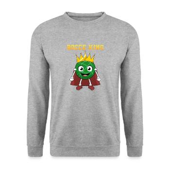 Bocce Bocci Colorful Balls Player I Gift - Unisex Sweatshirt - salt & pepper - Front - Alina (178cm) & Michal (187cm)