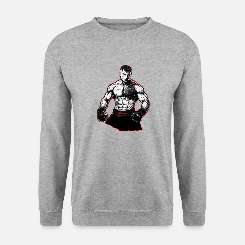 MMA - Unisex Pullover - Weißgrau meliert