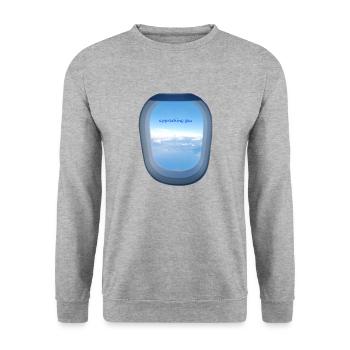 Approching you - Unisex Pullover - Weißgrau meliert - Vorne - Alina (178cm) & Michal (187cm)