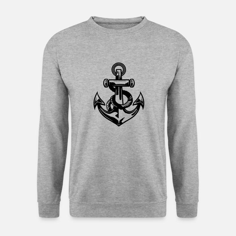 Bateau d’ancre Bateau Nautique - Sweat-shirt Unisexe - gris chiné