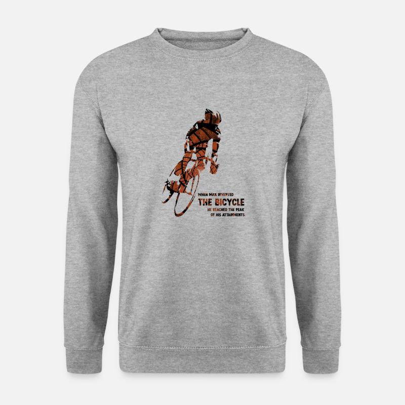 Das Fahrrad - Unisex Pullover - Weißgrau meliert