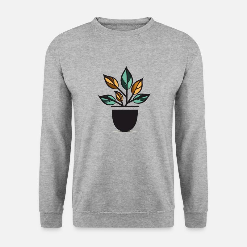 Abstract plant - Unisex Sweatshirt - salt & pepper