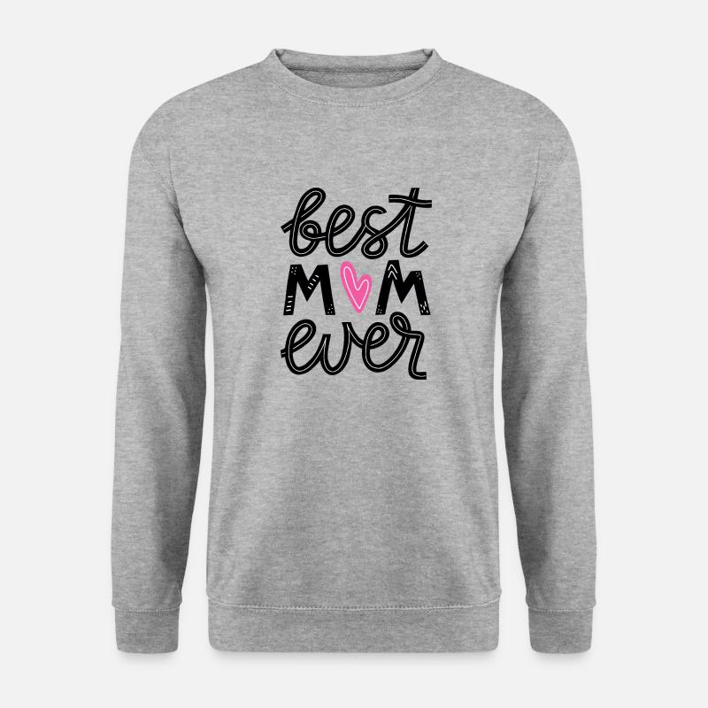 bestmomever - Unisex Pullover - Weißgrau meliert