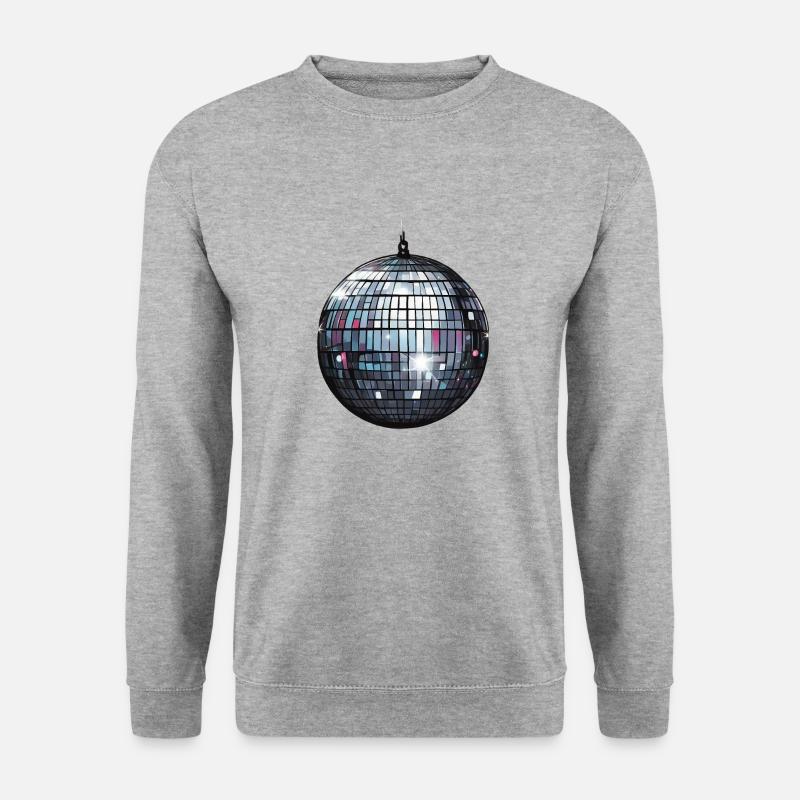 Disco ball - Unisex Pullover - Weißgrau meliert