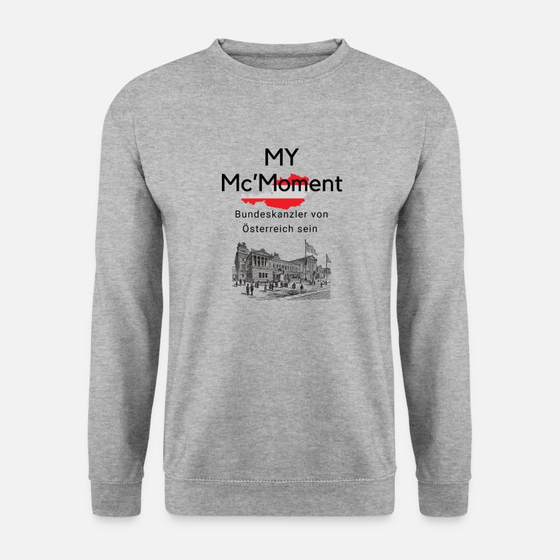Österreich Kanzler - Unisex Pullover - Weißgrau meliert
